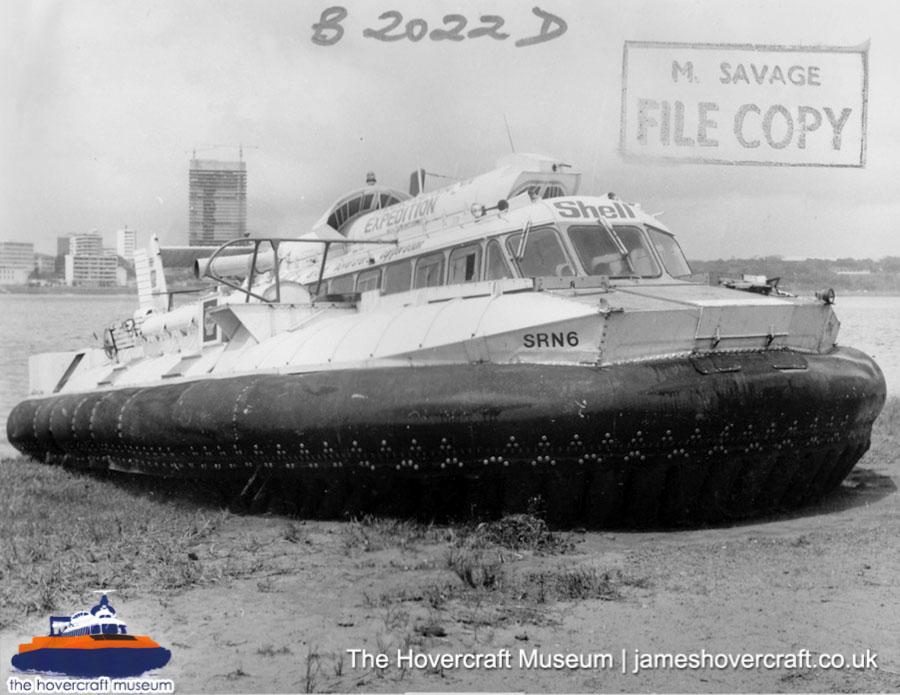 SRN6 - trans-African adventure -  (credit: The Hovercraft Museum Trust).